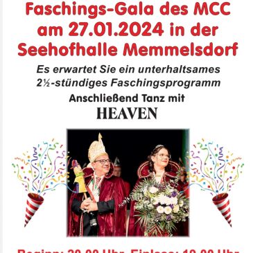 MCC Faschings-Gala am 27.01.2024