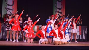 Die Landkreisgarde mit Abordnungen aus Breitengüßbach, Hirschaid, Trunstadt, Stegaurach, Baunach und Memmelsdorf