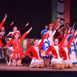 Die Landkreisgarde mit Abordnungen aus Breitengüßbach, Hirschaid, Trunstadt, Stegaurach, Baunach und Memmelsdorf 